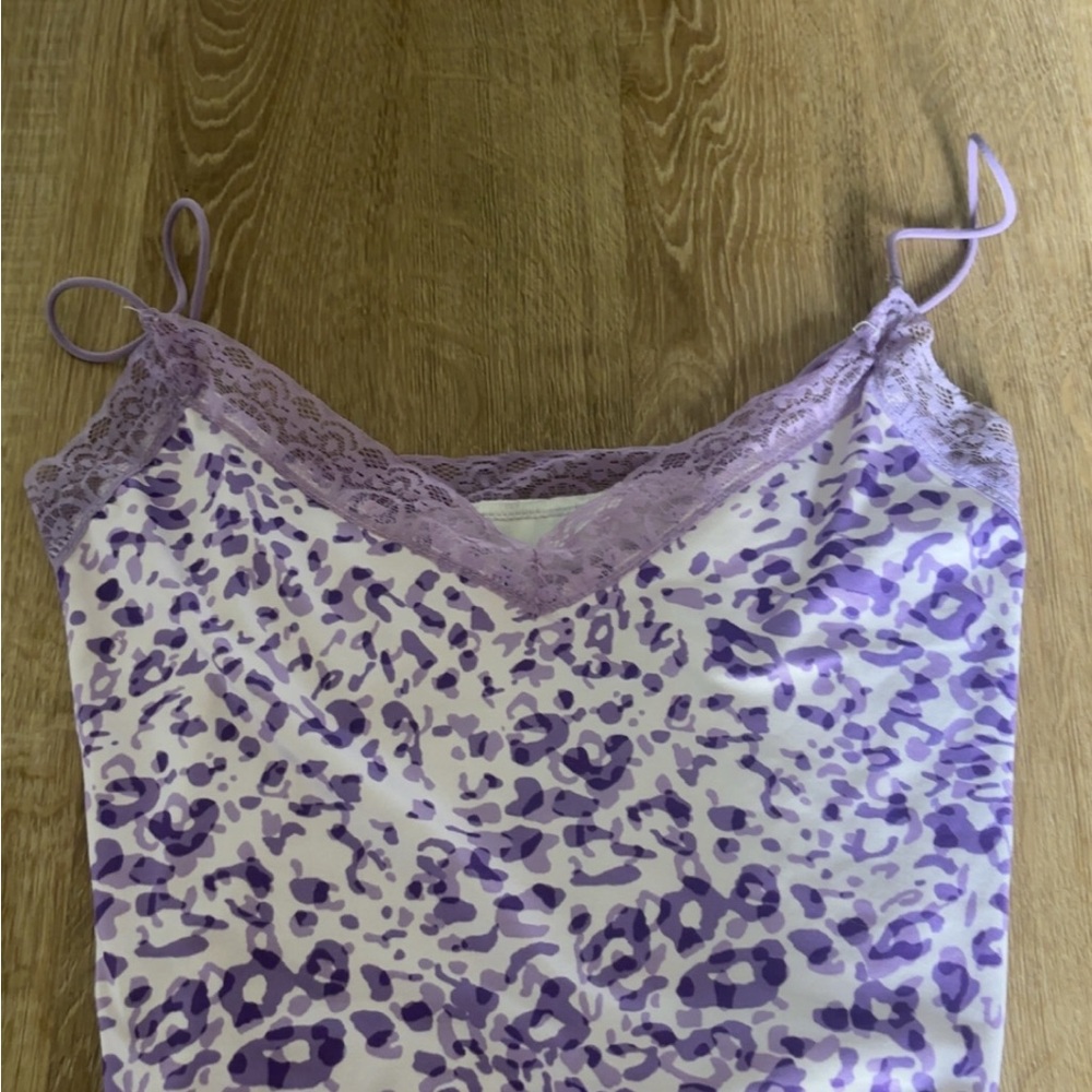 Purple Leopard Print Camisole